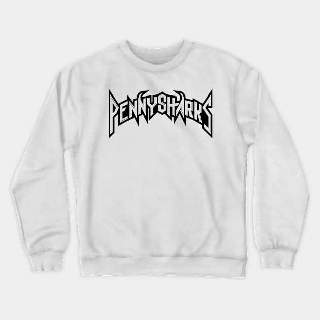 Black Logo Crewneck Sweatshirt by PennySharksOfficial